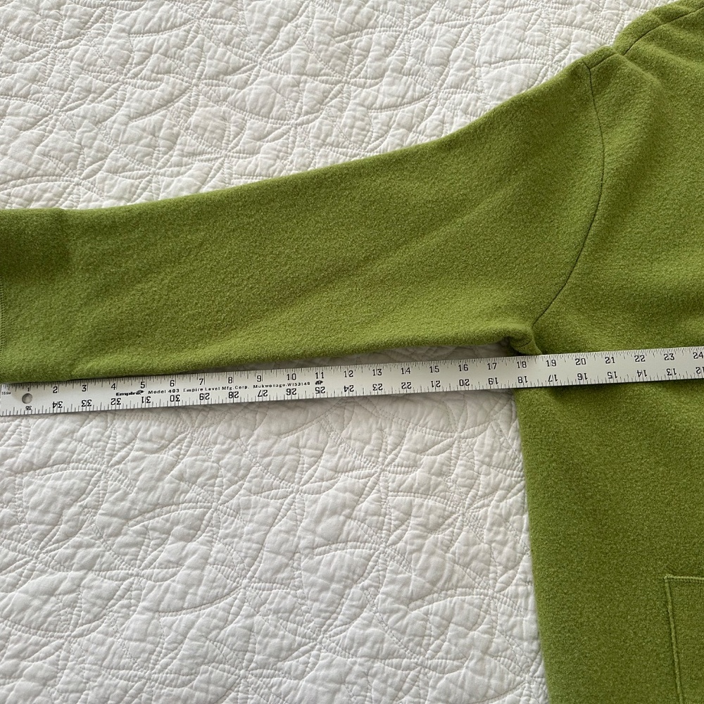 Eileen Fisher Spring Green Boiled Wool Coat: Size XL. - Picture 13 of 13